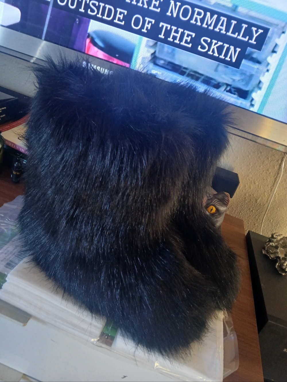 Black Faux Fur Boots